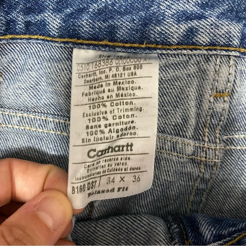 Carhartt Relaxed Fit Blue Jeans Men's W34 L36‎